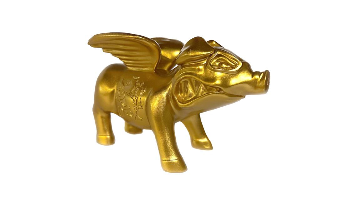 Drew Estate Gold Flying Pig Cigar Rest
